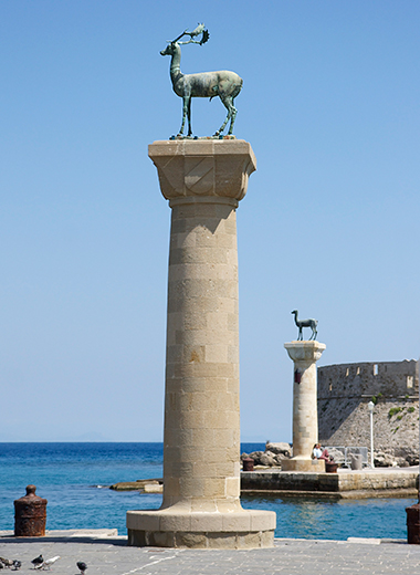 Rhodes Port Statue